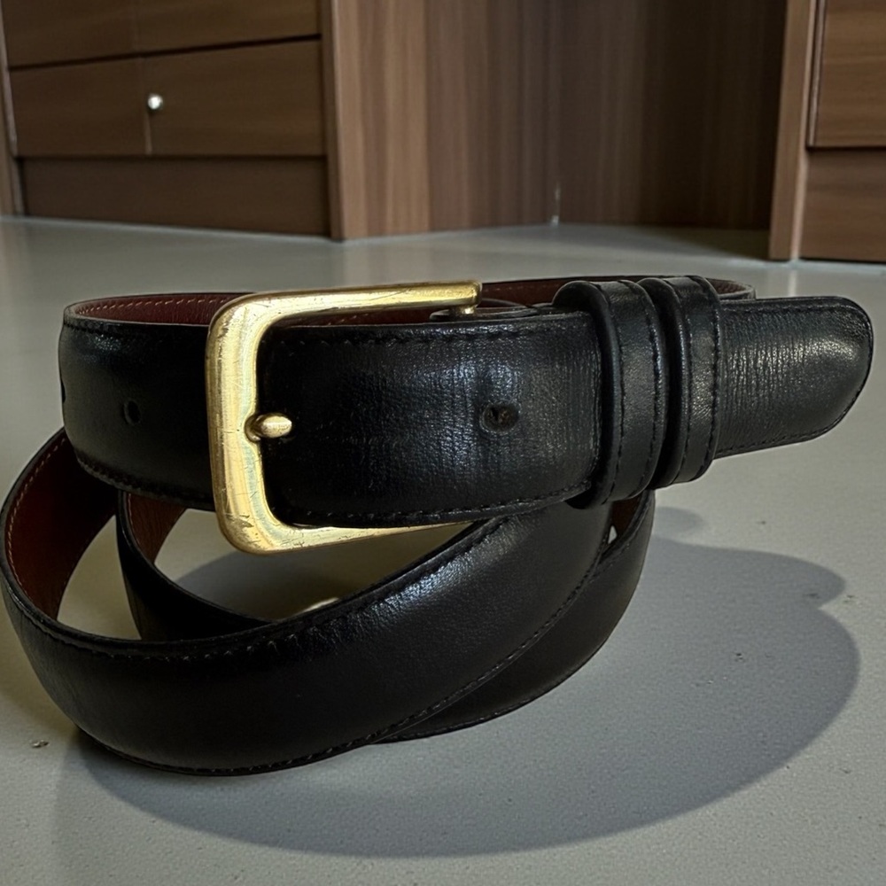 Coach 5700 Men’s Black Leather Belt Size 38/95CM